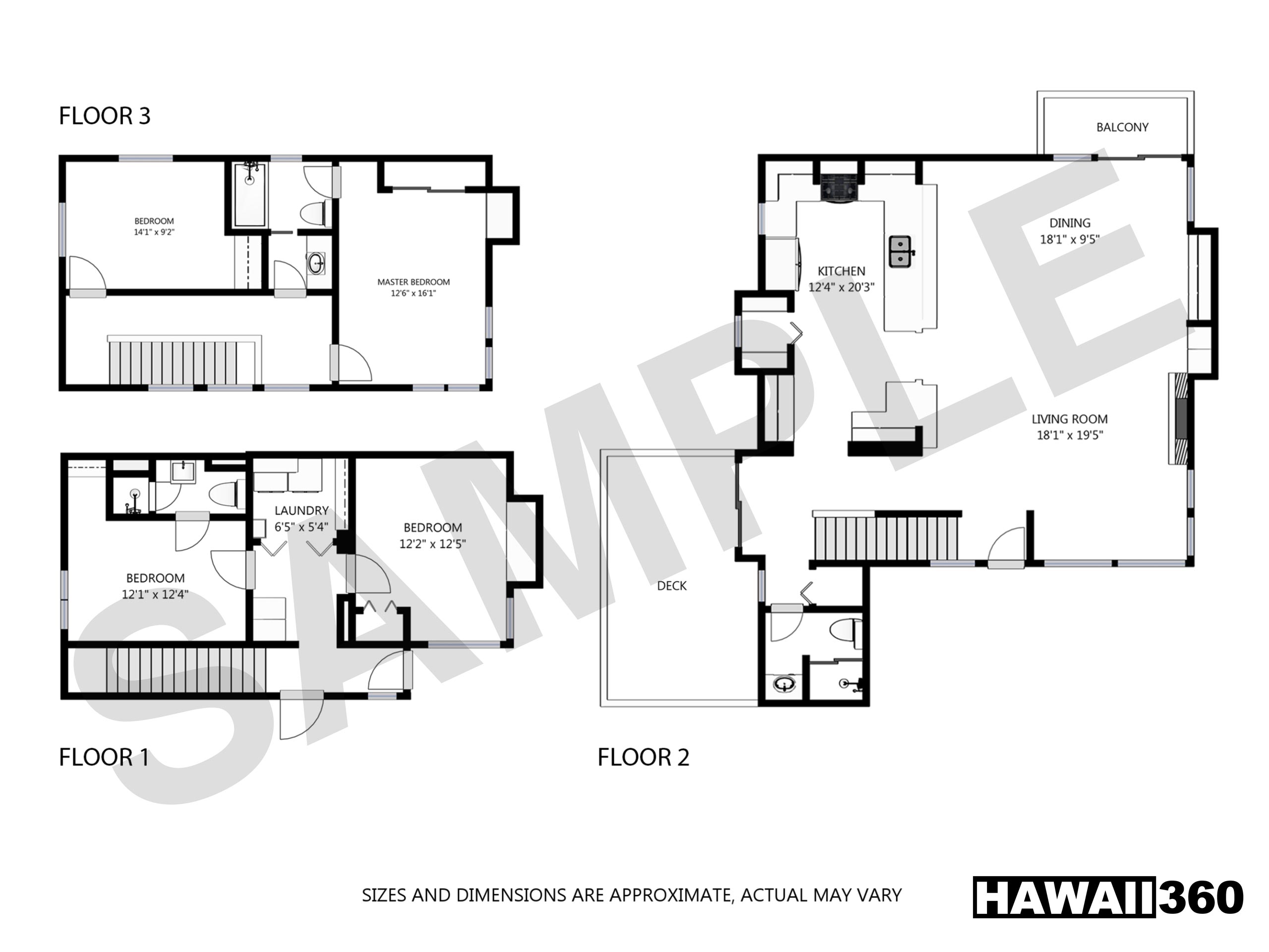 Floor Plan view in Matterport 3D Scanning