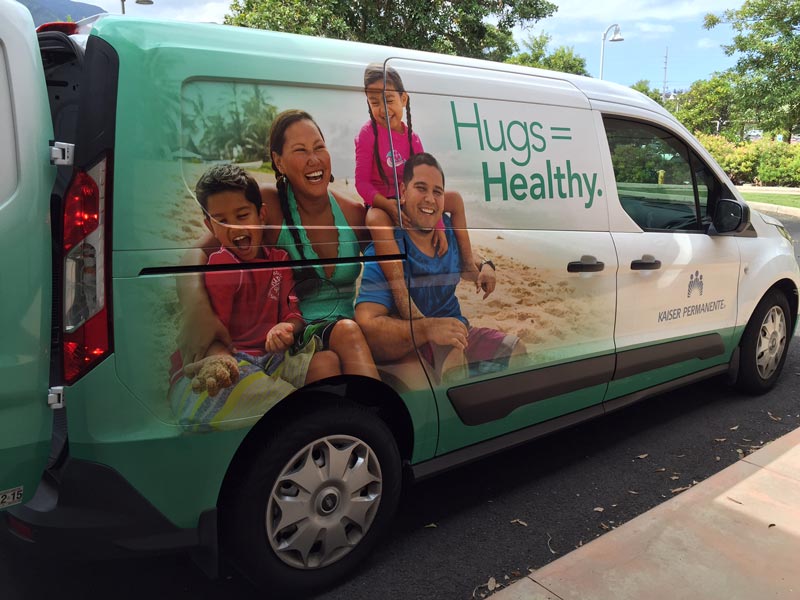 Kaiser Permannente van on Maui - Brand Photography