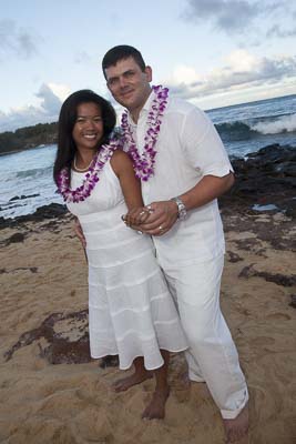 Danny & Jeannette, Kauai, distination weddings, beach weddings