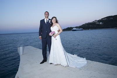 Ismini and Archileo, Poros, Kefalonia, Greece, destination wedding