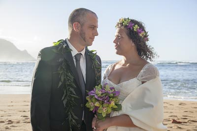 Leila and John, Hanalei, Kauai, distination weddings, beach weddings