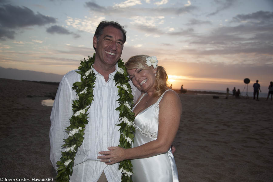 Shawn and Pamela, North Shore, Oahu, Hawaii, beach wedding